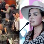 Morenistas corean “¡Morón!” ante visita de Grecia Quiroz al Senado